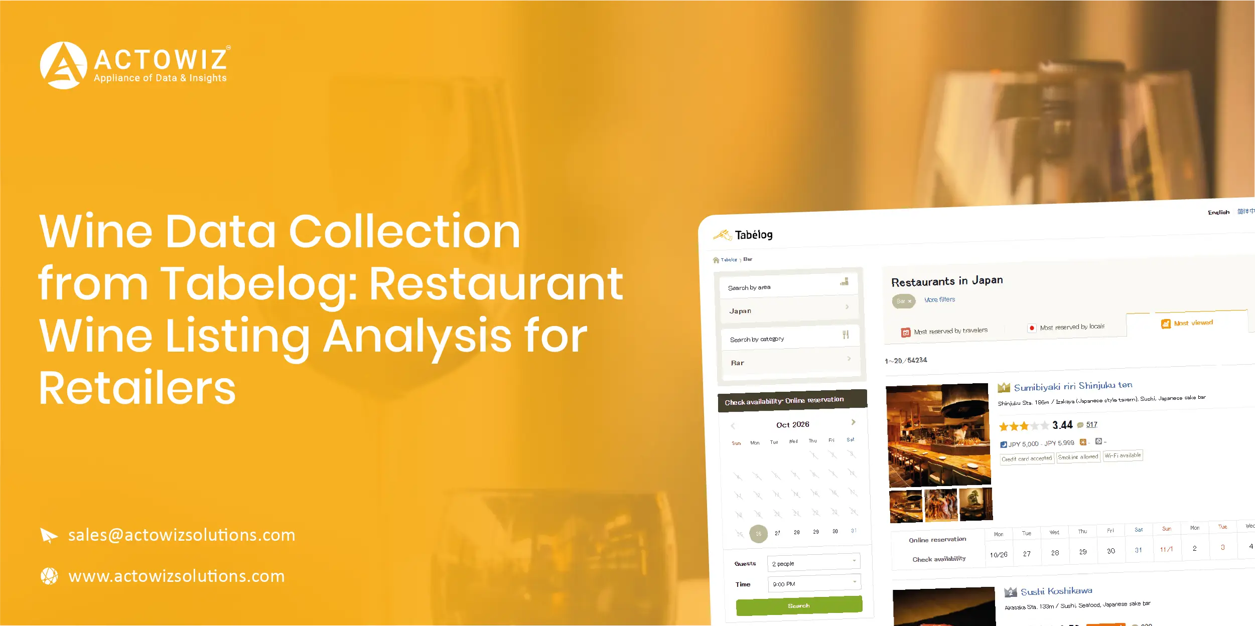 Wine Data Collection from Tabelog for Market Insights